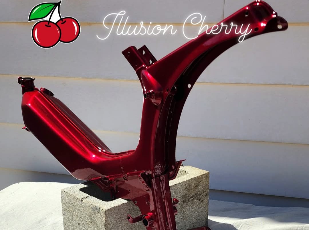Illusion Cherry powder-coated frame